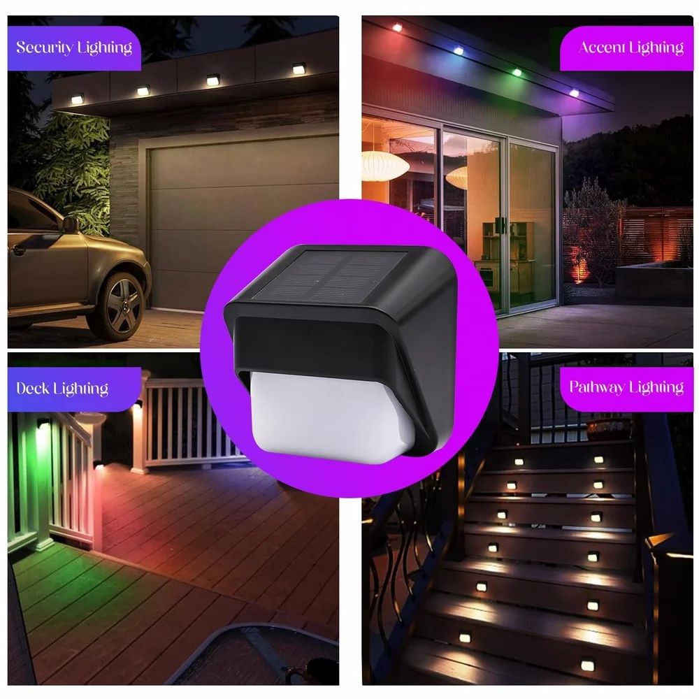 ☀️ Solar Fence & Deck Lights – Illuminate Your Outdoors with Style & Efficiency!