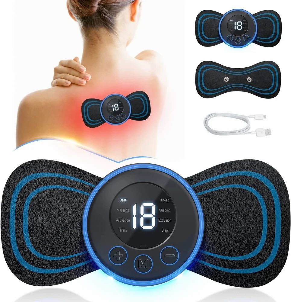 🦋 Butterfly Mini EMS Body Massager – Portable & Effective Muscle Relief!