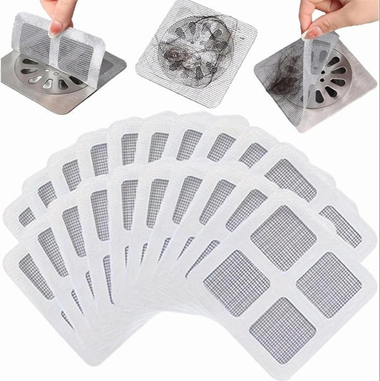 🛁 Stainless Steel Disposable Bathroom Drain Cover Pack of 10 – Easy & Efficient Hair Catcher!